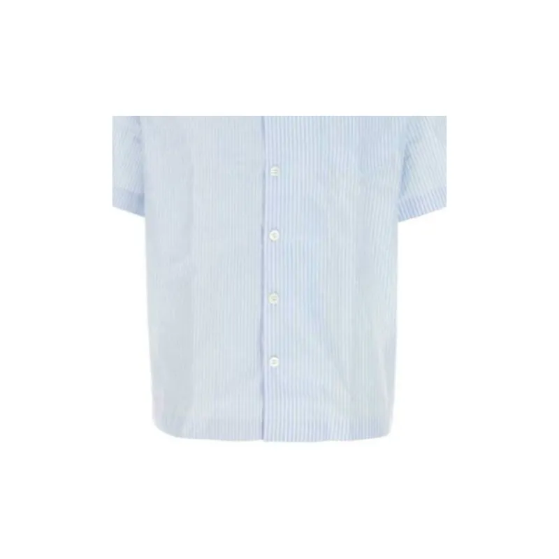 PRADA Striped Short Sleeved Shirt-4