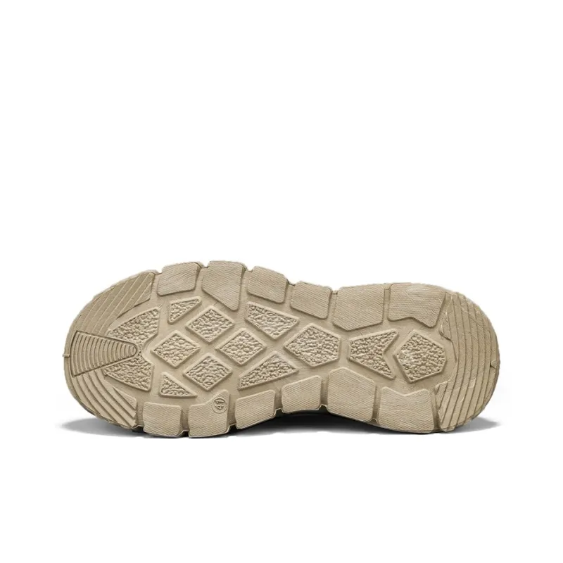 Binary Work Boots Men High Top Khaki-4