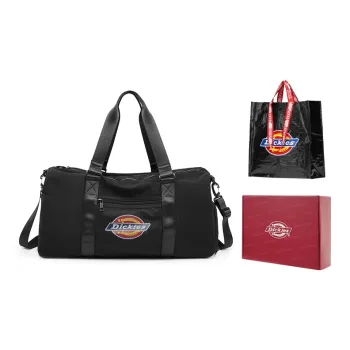 Dickies Polyester Crossbody Bag, Luggage Bag, Travel Bag, Gym Bag Unisex Black/Light Gray