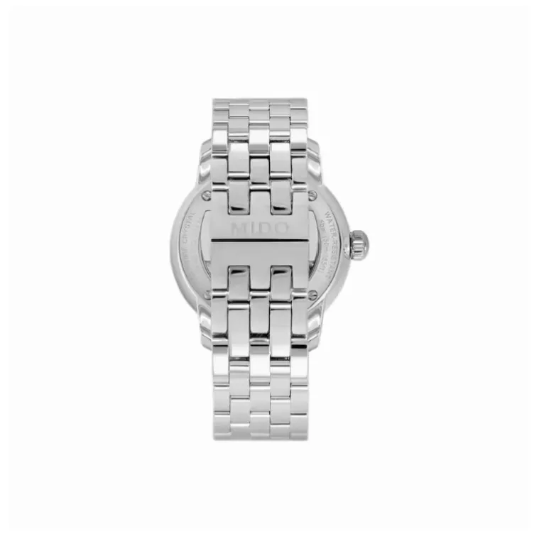 MIDO Belem Cereli Series Couple's Watch Automatic Mechanical Movement Unisex Watch 38 Silver Dial Steel Case-6