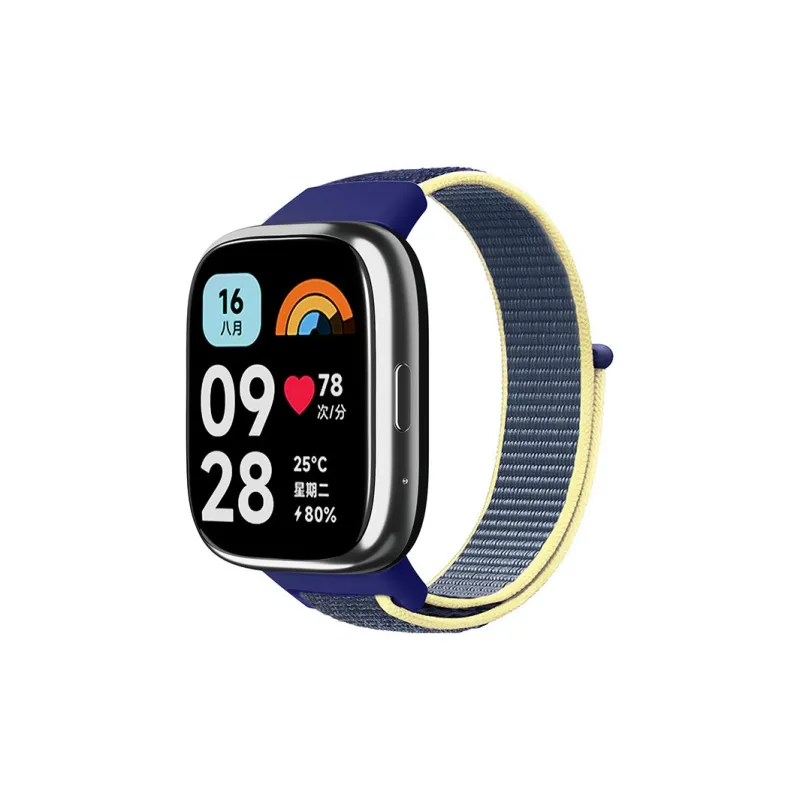 ZHENGGUANG Watch Band Apple Red Beige Compatibility Nylon Material-30