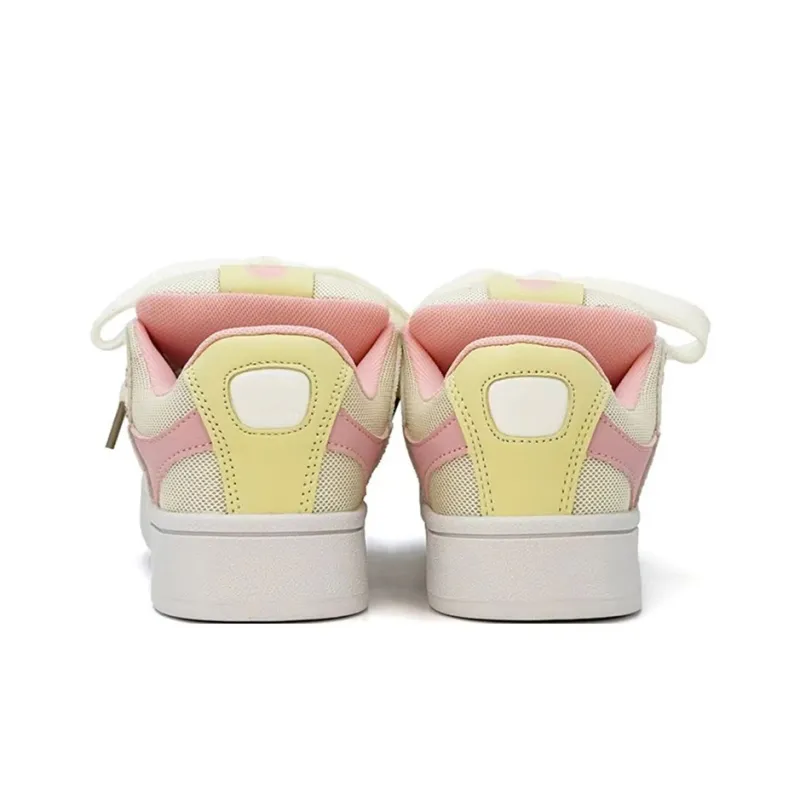 SHUXIAOBEI Anti-Slip Wear-Resistant Low-Top Skateboard Shoes Women's Sweetheart Pink-9