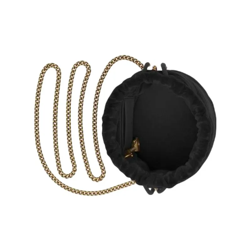 GUCCI GG Marmont Velvet Bucket Bags Crossbody Bag Shoulder Bag Mini Women's Black-2