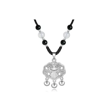 STYLEJING Obsidian Jade Necklaces Unisex