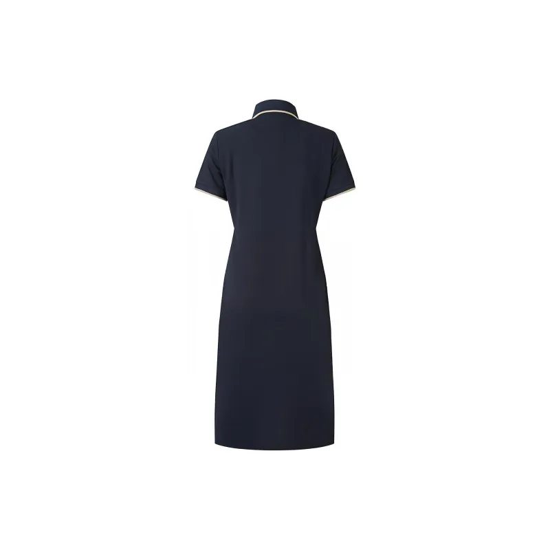 EMPORIO ARMANI EA7 SS24 Short Sleeved Dress Women's Marine Blue-1