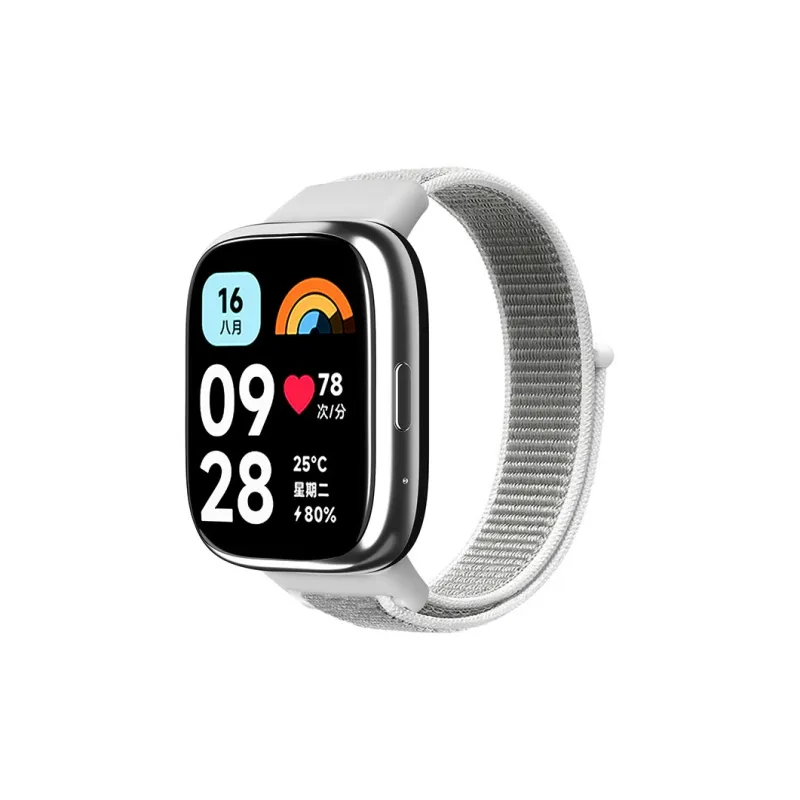 ZHENGGUANG Watch Band Apple Red Beige Compatibility Nylon Material-18