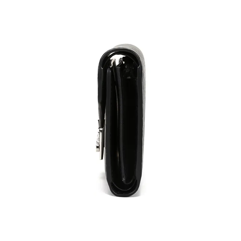 MCM Patricia Visetos Leather Wallet Women's Black-2