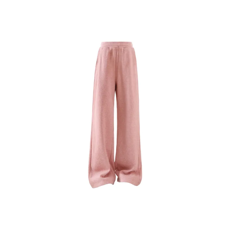 MINISO Casual Pants Women's Pink Solid Color-1