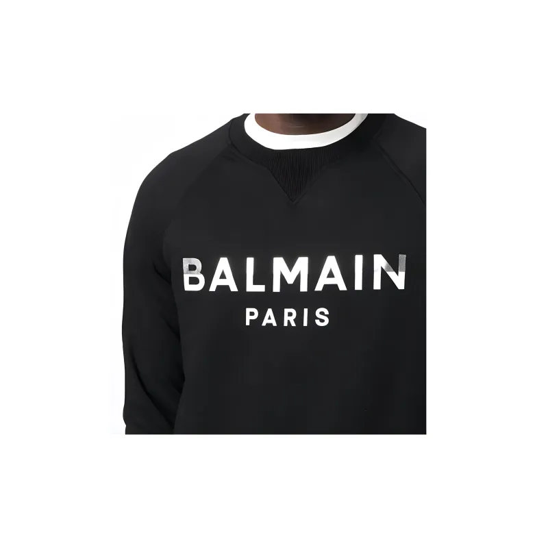 BALMAIN Logo Printed Crewneck Sweatshirt-2