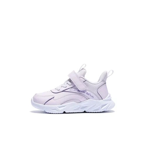 361°KIDS Slip Resistant Cushioning Wear Resistant Kids' Running Shoes Pink Purple Children Aged 3 7 Years Old