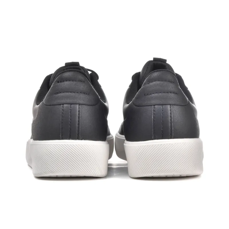 TREEPERI Coverage Slip Resistant, Abrasion Resistant, And Balance Support Low Top Skateboard Shoes Unisex Black White-3