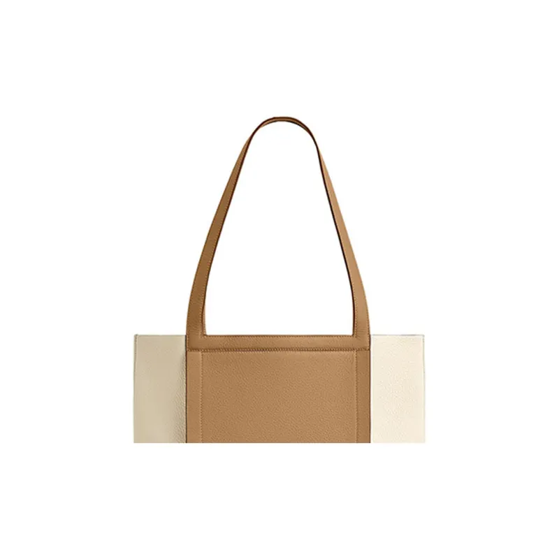 HERMES Cabasellier Cow Leather Tote Bag Shopping Bag Shoulder Bag Handbag Women's Cream White/Tea/Rose Purple-2