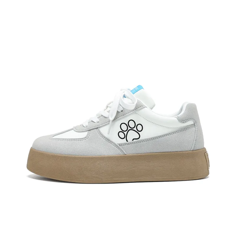 TALKING TOM Skateboard Shoes Women's Low Top White-1