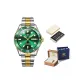 Steel Band Green Dial