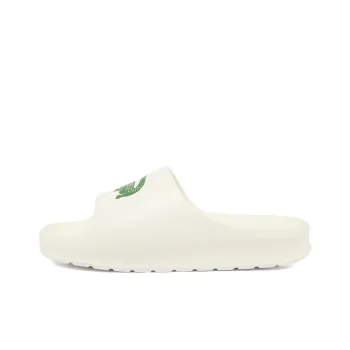 LACOSTE Slide Slippers Men's White Green