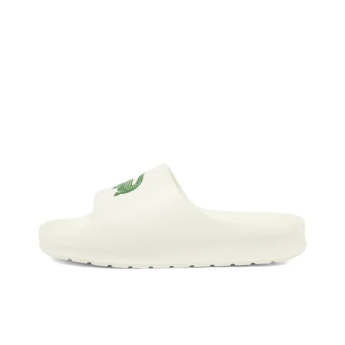 LACOSTE Slide Slippers Men's White Green