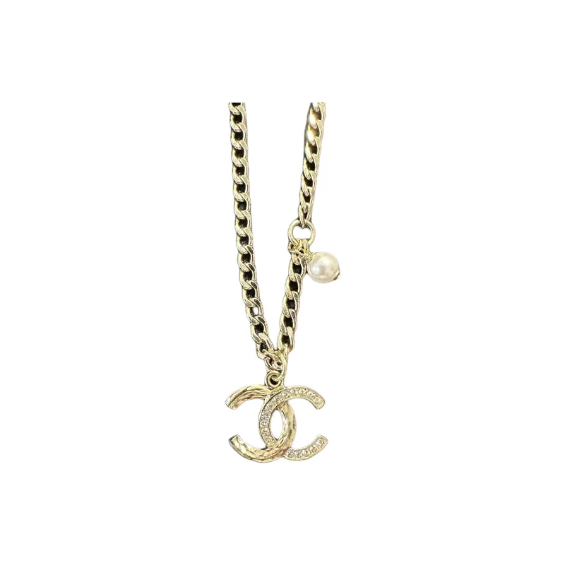 CHANEL Metal Necklaces Women's Gold-0