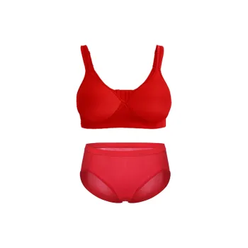 JINSANT Underwear Set Women's Red