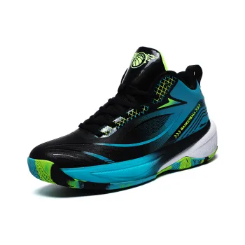 Kuding Cushioned Slip Resistant Breathable Mid Top Basketball Shoes Men's