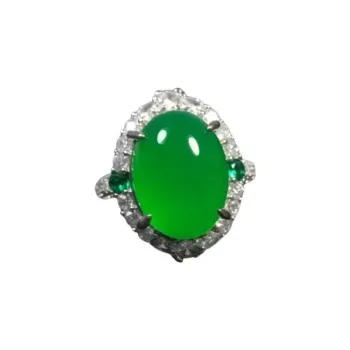 JUNWEN Chalcedony Rings Women's