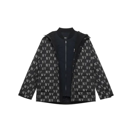 MLB MONOGRAM Collection New York Yankees FW24 Windproof Jackets & Coats Puffer Jacket Unisex Black