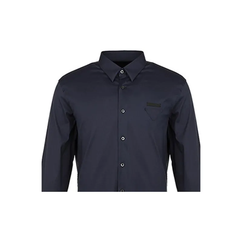 PRADA Shirts Men Navy Blue-3