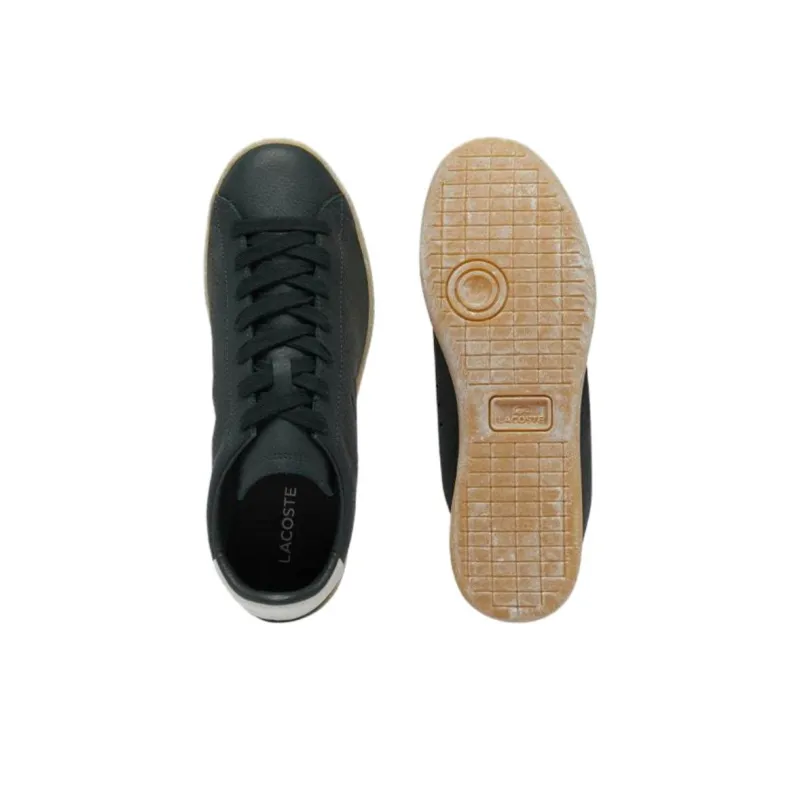 LACOSTE Carnaby Set Slip Resistant Low Top Skateboard Shoes Men's Dark Green-4
