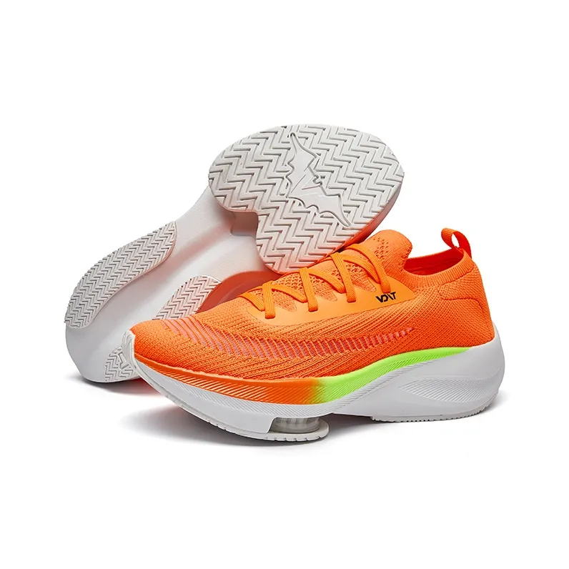 VOIT Cushioning, Slip Resistant, Impact Resistant Low Top Running Shoes Unisex Orange-3