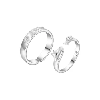 MUYKUY 999 Fine Silver Rings Unisex