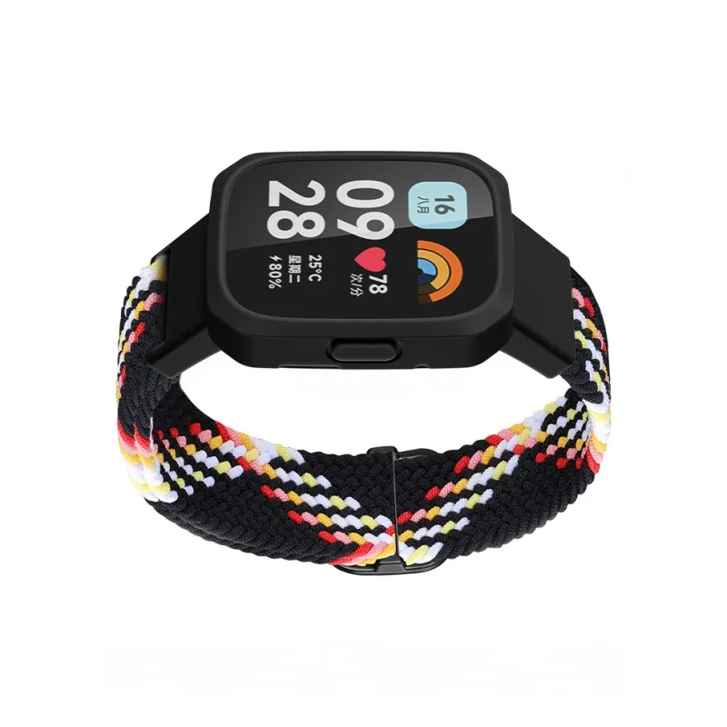 ZHENGGUANG Watch Band Red Beige Compatibility Fabric Material-22