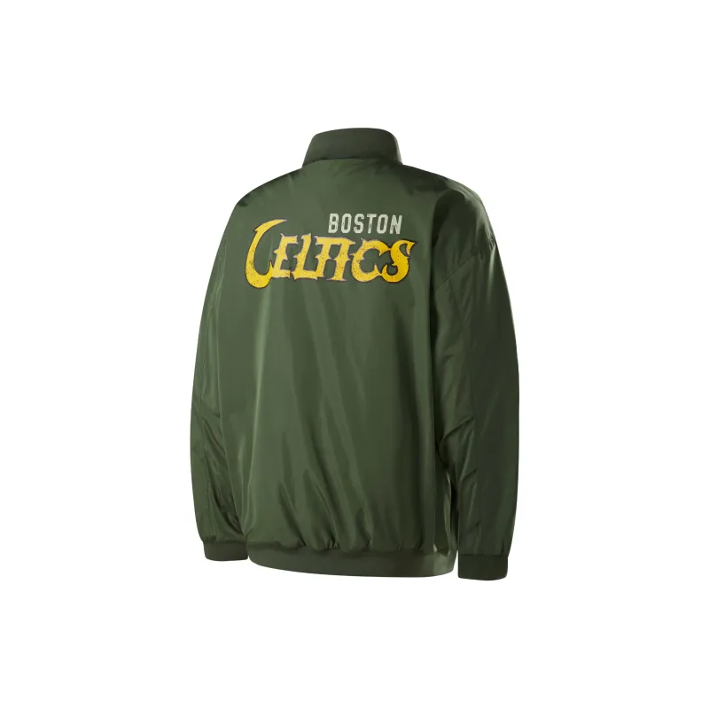 NBA Celtics Team Jackets Coats Unisex Army Green-1