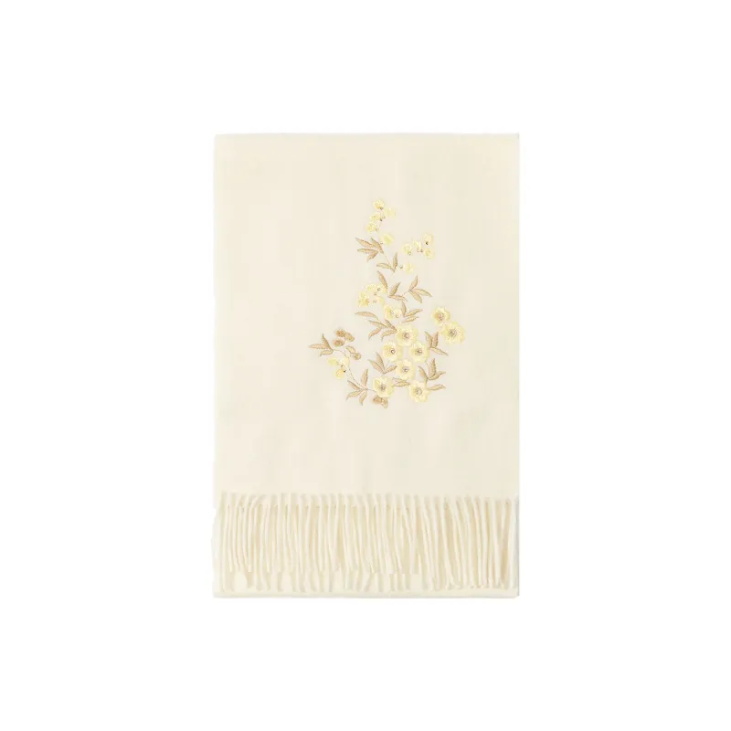 Shanghai Story Sheep Wool Knit Scarves Women's Sandalwood 5 Colors To Choose From-2