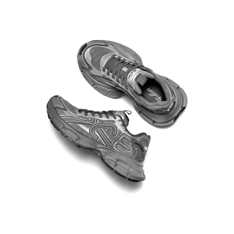 TCELLARS Cushioning Abrasion Resistant Breathable Coverage Lightweight Height Increasing Low Top Chunky Sneakers Unisex-4