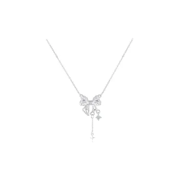 FORCHI Zircon S925 Silver Necklaces Women's Couple's Anniversary Birthday Gift