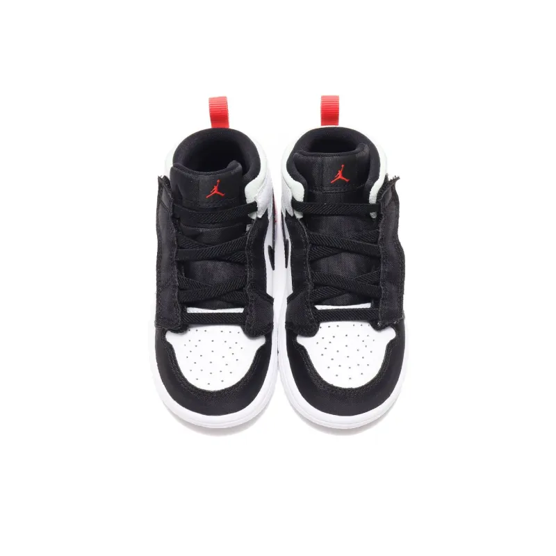 Jordan 1 Mid Alt White Black Red Spruce TD-3