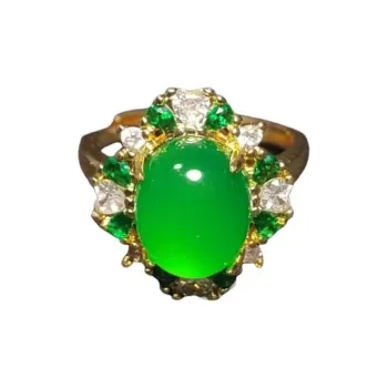 JUNWEN Chalcedony Rings Women's