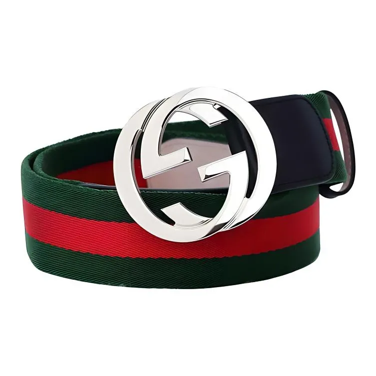 GUCCI Web Belt With G Buckle-1