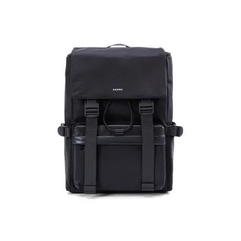 HONGU Fabric Backpack Large Size Men's Pitch Black