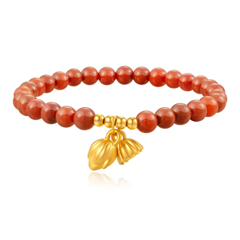 LAOMIAO South Red Agate Bracelets Women's-0