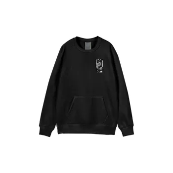 NORVINCY Trendy Without Hood Pullover Fleece Lined Raglan Sleeve Sweatshirt Unisex
