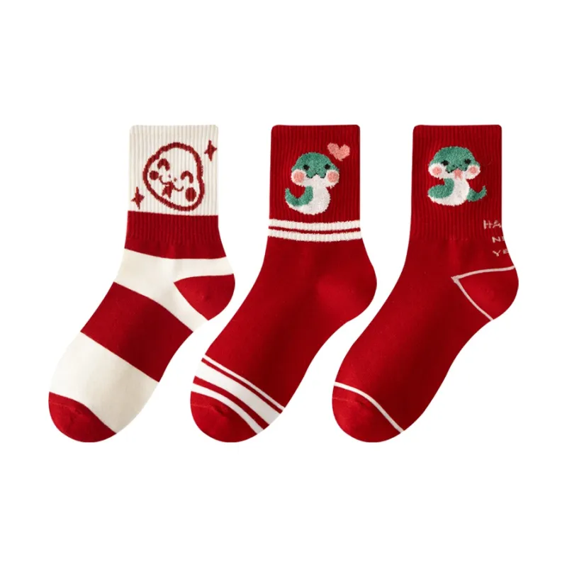MIIOW Honmei Honmei Series Mid Calf Socks Unisex 3 Pack-20