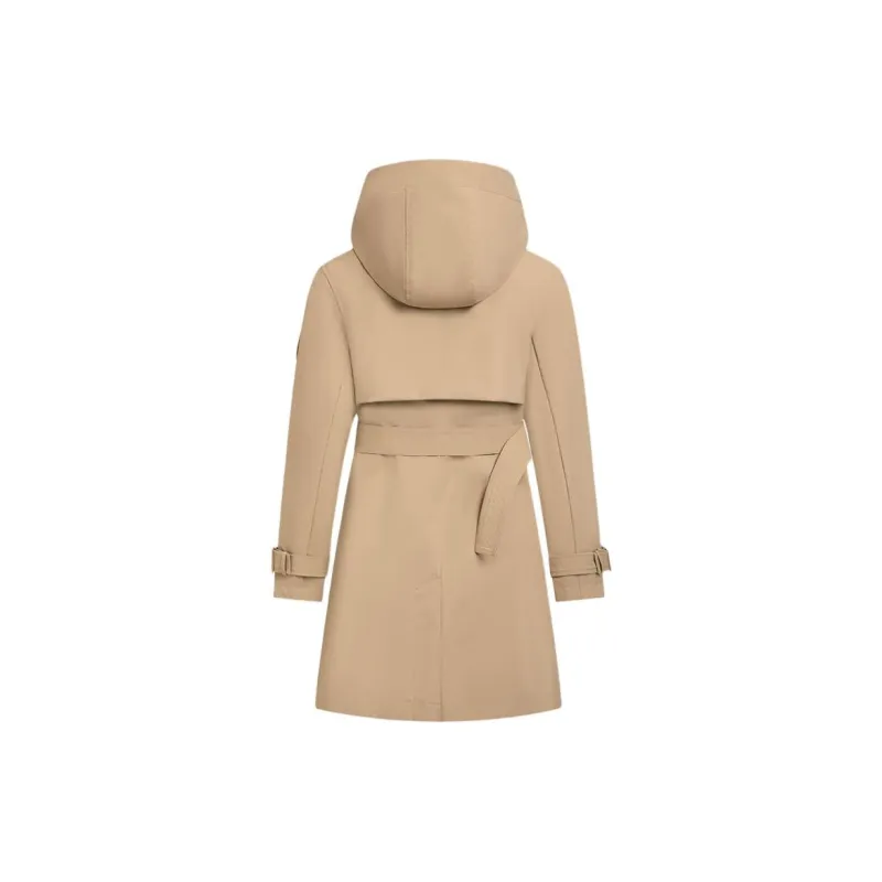 Hush Puppies Trench Coat Women's Cappuccino-1
