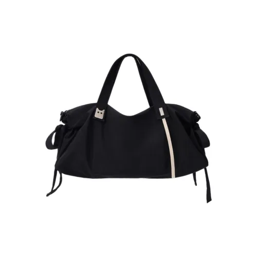 NOXXON Nylon Handbag Regular Unisex Obsidian Black/Caramel/Khaki