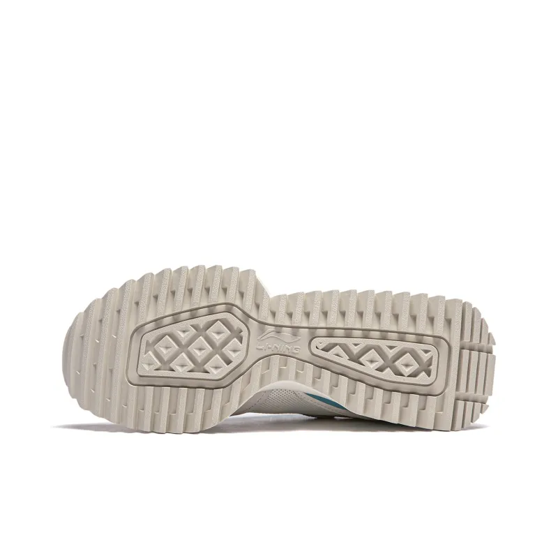 LINING Sports Life Collection Casual Shoes Women's Low Top Ivory/Silver Birch Gray/Light Lake Blue-6
