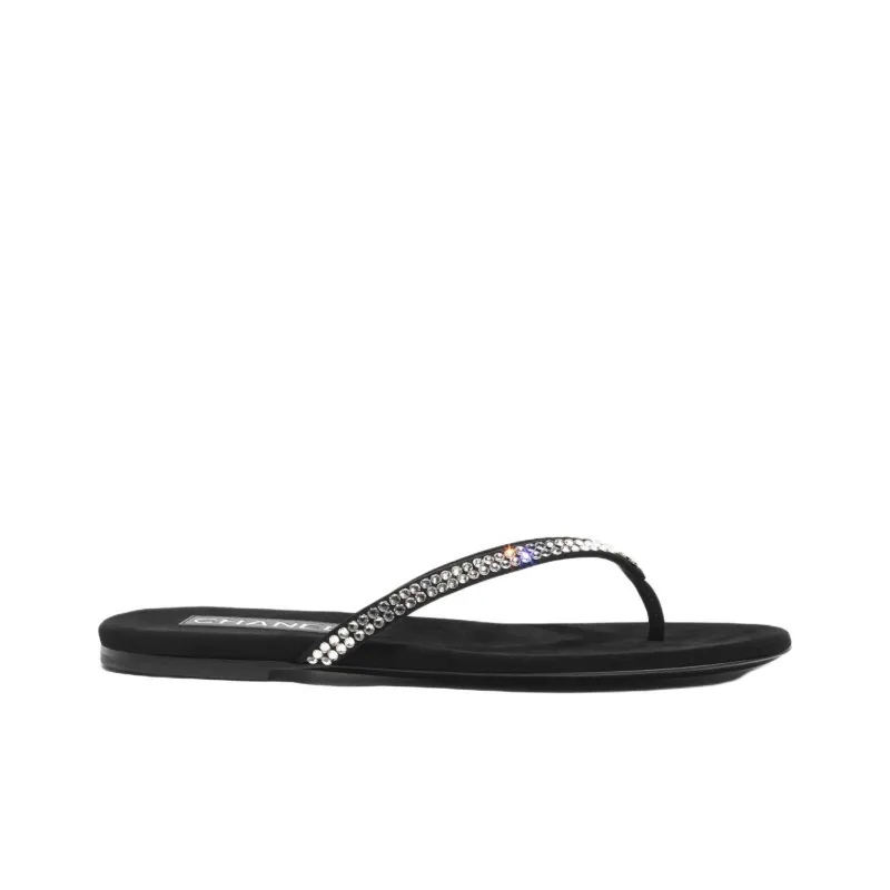 CHANEL Flip Flops Women's Black-1