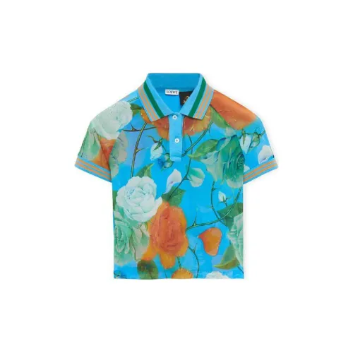 LOEWE Polo Shirts Women's Blue