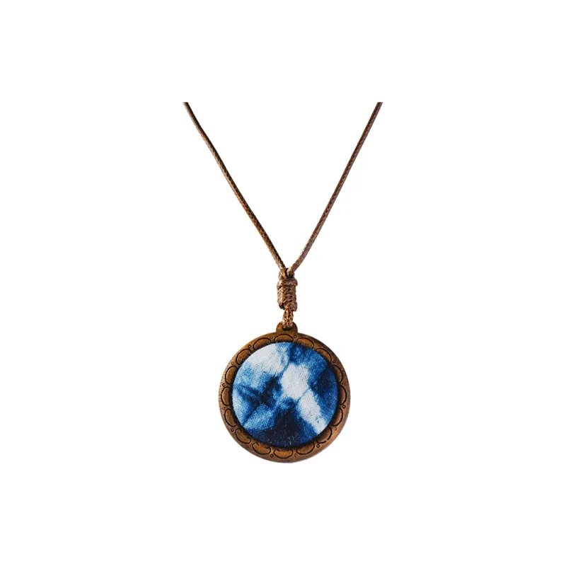 LILY&LOTTY Tie Dye Fabric Necklaces Women's-0