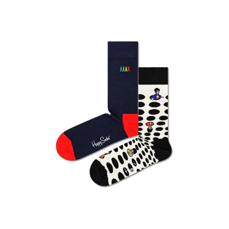 Happy Socks Mid Calf Socks Unisex Combo Set-16