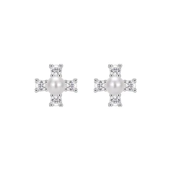 Hi There S999 Silver Stud Earrings Women's
