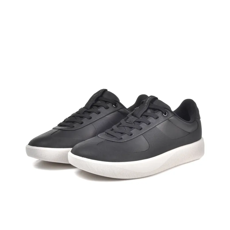 TREEPERI Coverage Slip Resistant, Abrasion Resistant, And Balance Support Low Top Skateboard Shoes Unisex Black White-1
